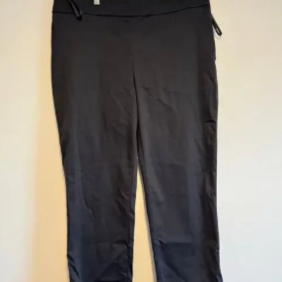 Staud Womens Black Stretchy Career Pants Cropped SIZE 14 - Picture 1 of 6
